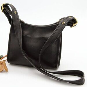 Coach Legacy Black Leather Crossbody Shoulder Bag Gold Hdwe 90"s 9997 VINTAGE